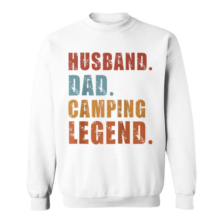 Ehemann Papa Camping Legende Raglan Sweatshirt