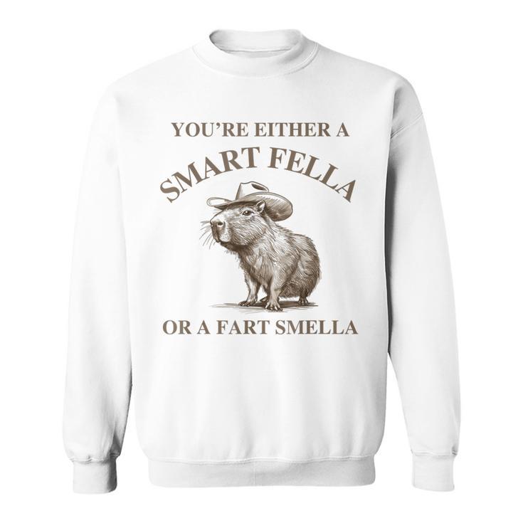 You Either A Smart Fella Or A Fart Smell A Meme Sweatshirt