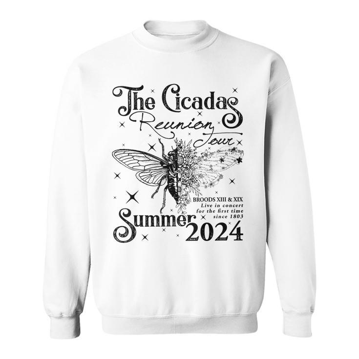 Entomology Cicada Lover Cicada Reunion Us Tour 2024 Sweatshirt