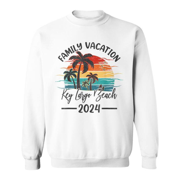 Family Vacation 2024 Vintage Florida Key Largo Beach Sweatshirt
