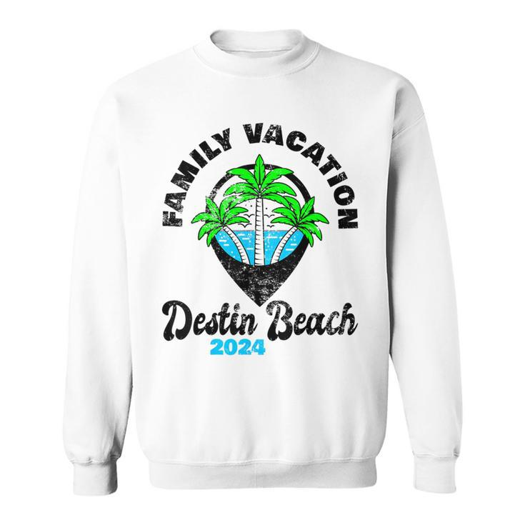Family Vacay Squad Trip Family Vacation Destin Beach 2024 Sweatshirt