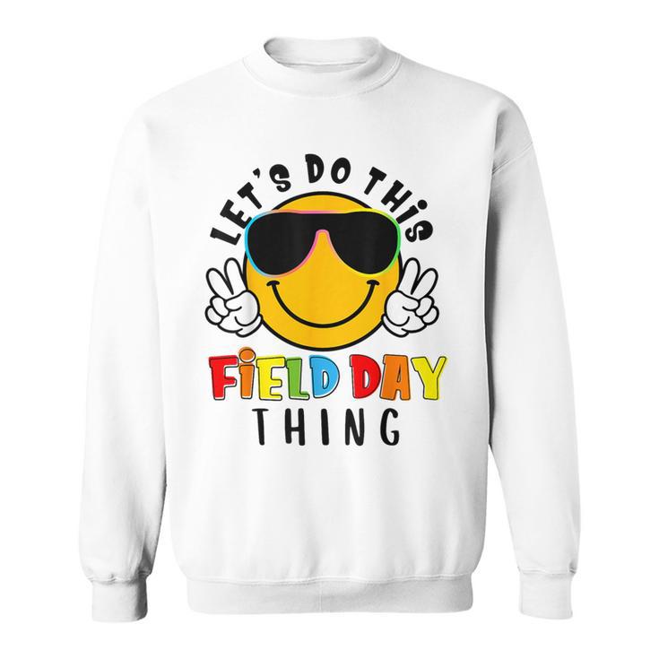 Do This Field Day Thing Sunglasses Hippie Face Boys Student Sweatshirt