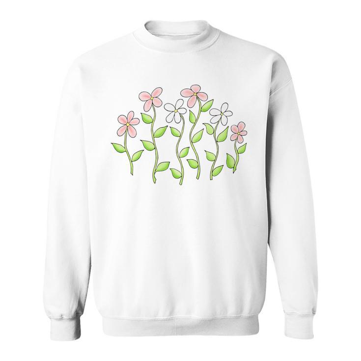 Field Of Flowers Of Summer Garden Sweatshirt