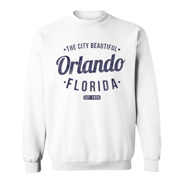 Florida Vintage Minimalist Retro Souvenir Fl Orlando Sweatshirt