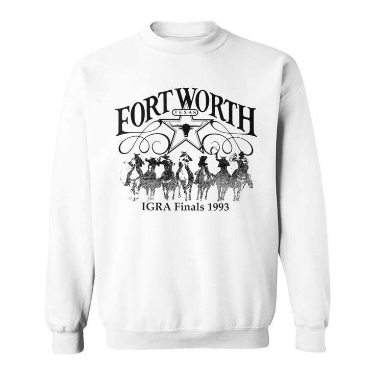 Fort Worth Vintage Retro Texas Cowboy Rodeo Cowgirl Sweatshirt