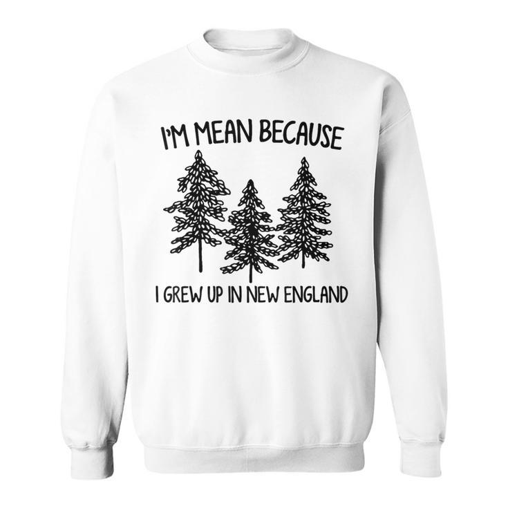 I'm Mean Because I Grew Up In New England Sweatshirt