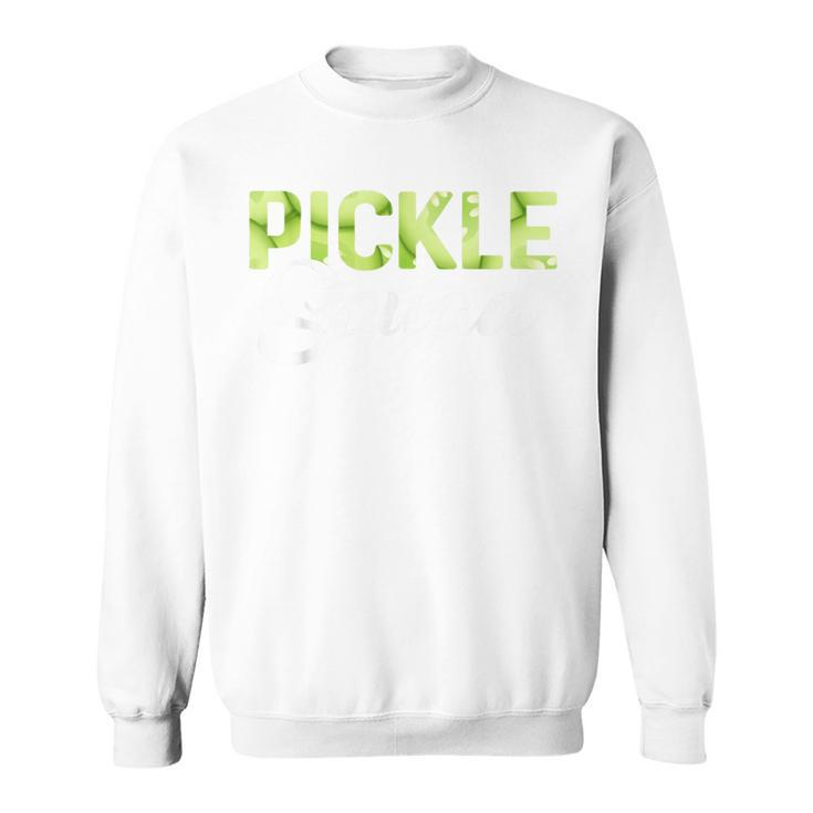 Pickle Cucumber Vegan Squad Green Grocer Green Farm Sweatshirt