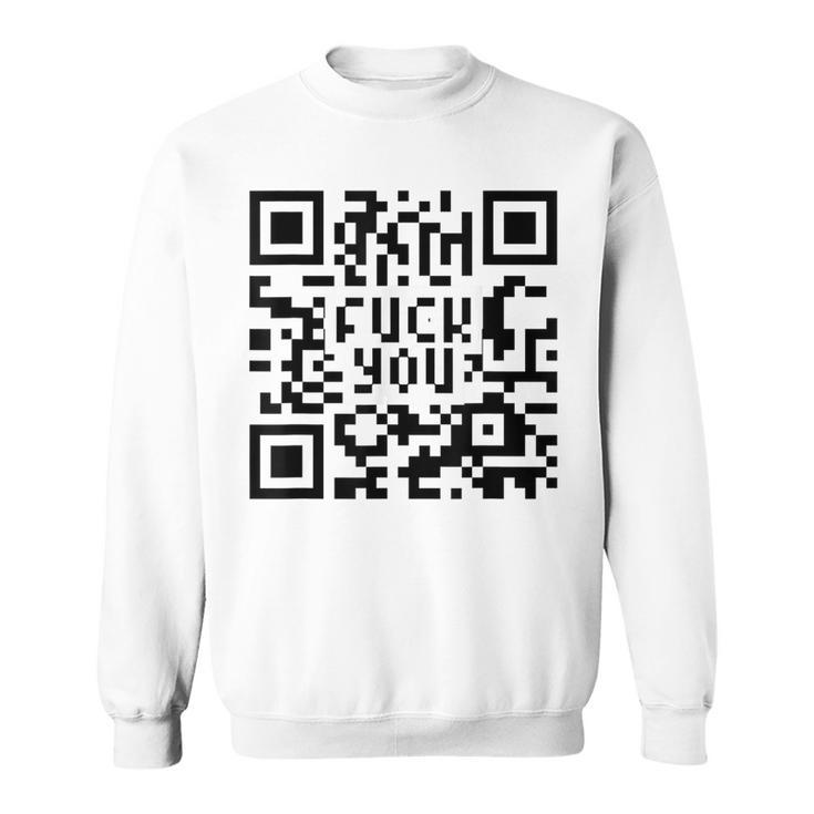 Qr Code F-Ck Qr Code For Women Sweatshirt