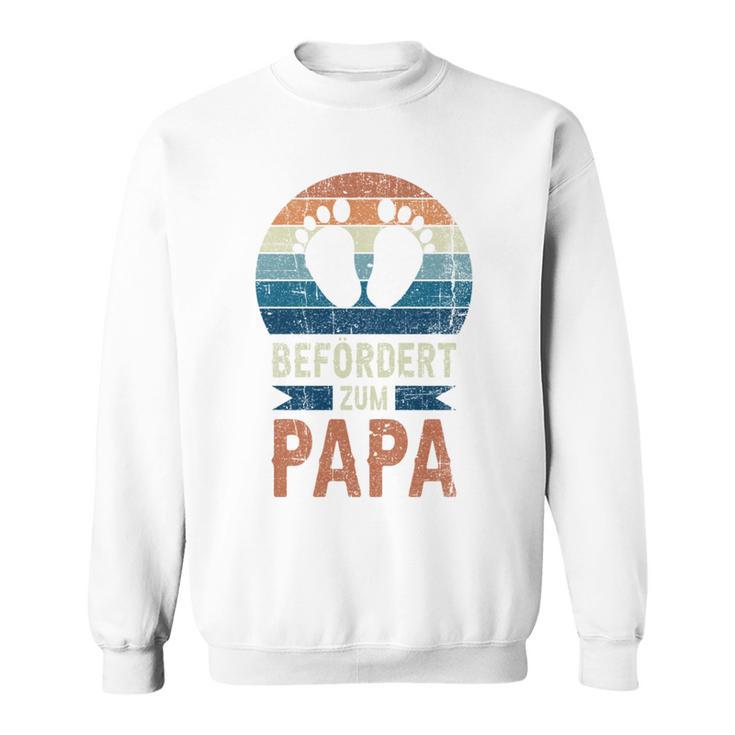 Für Papa Zur Geburt Frischgebackener Papa Retro Sweatshirt