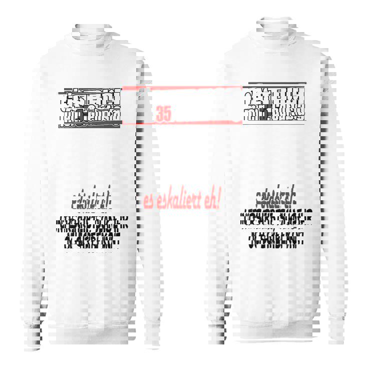 Gästebuch 35 Jahre 35 Geburtstag Mann Frau Party Sweatshirt
