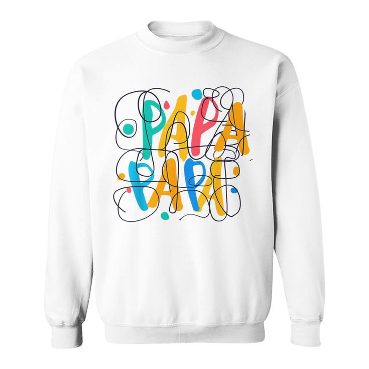 For Papa From My Son Daughter Father's Day 2024 Sweatshirt