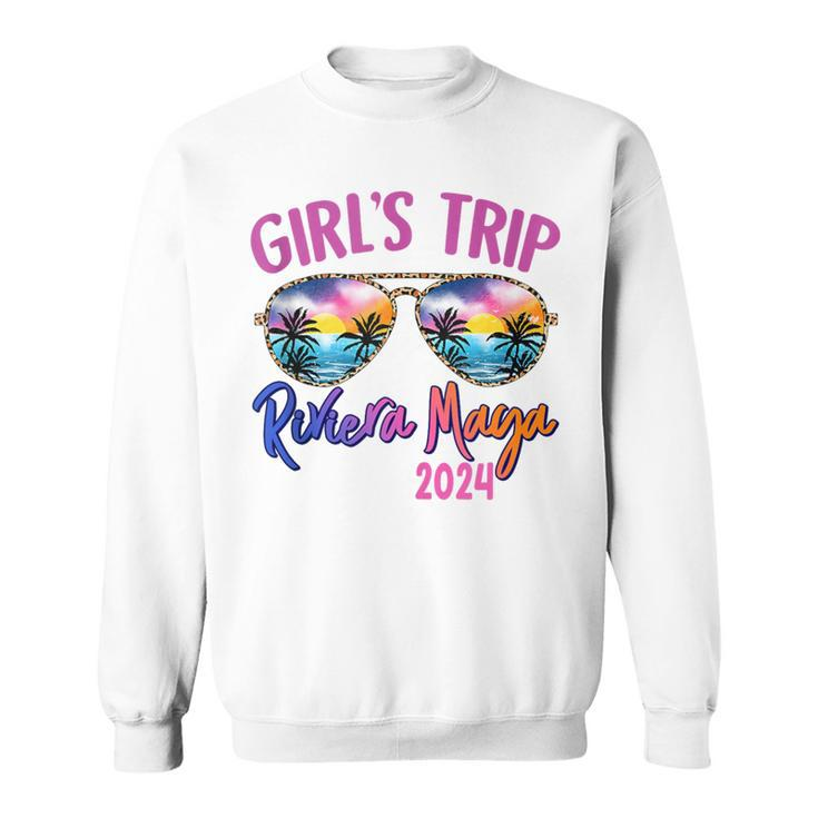 Girls Trip Riviera Maya Mexico 2024 Sunglasses Summer Squad Sweatshirt
