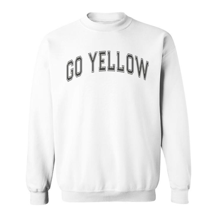 Go Yellow Team Summer Camp Competition Color Event War Game Sweatshirt