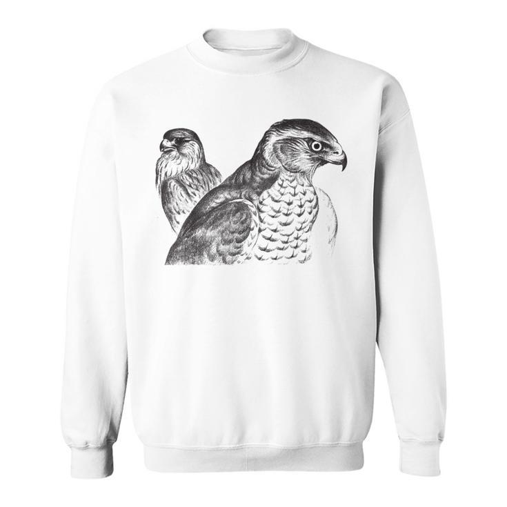 Goshawk Birds Of Prey Hawk Air Raptors Vintage Graphic Sweatshirt