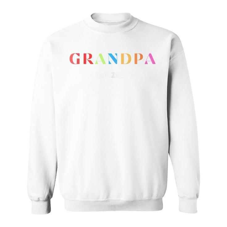 Grandpa Est 2024 First Time Grandpa Father's Day Sweatshirt
