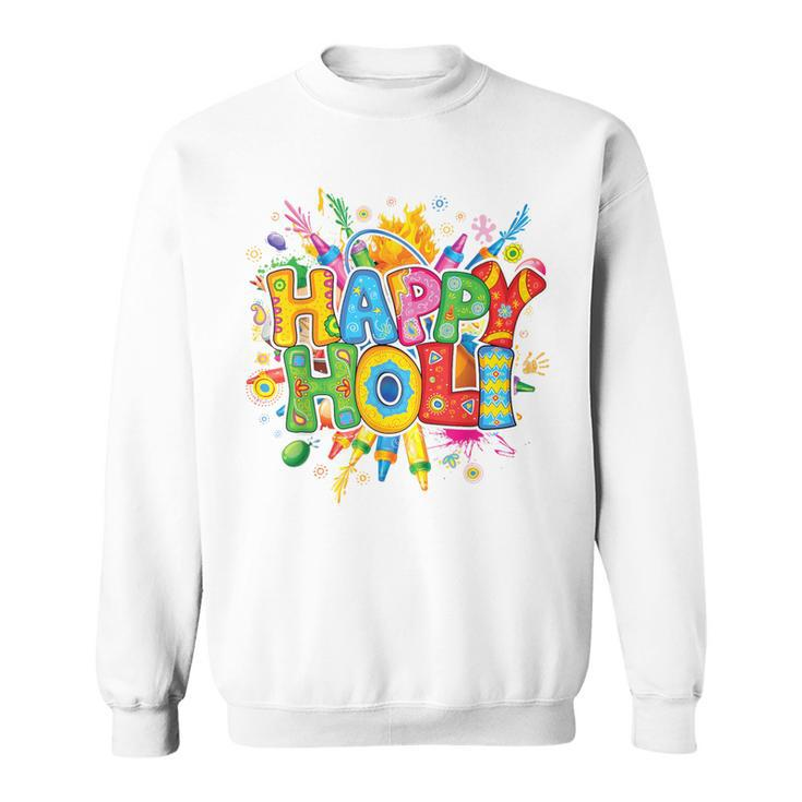 Happy Holi India Colors Festival Spring Toddler Boys Sweatshirt