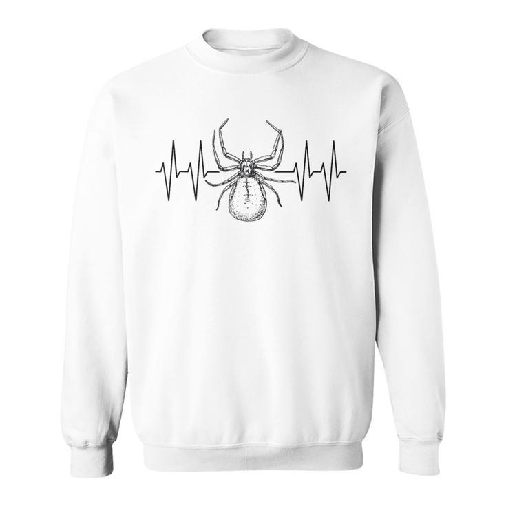 My Heart Beats For Big Creepy Crawlies Big Spider Heartline Sweatshirt