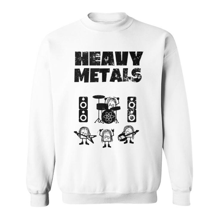 Heavy Metals  Periodic Table Elements Rock Band Sweatshirt