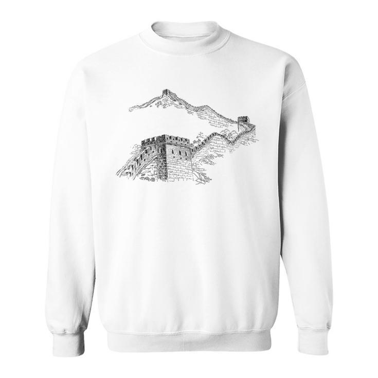 Hiking Great Wall China Explore World's Greatest Wonders Sweatshirt