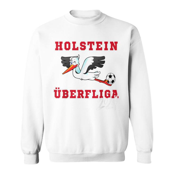 Holstein Fußball Kicken Fan Kiel Stadion Blau Weiss Sweatshirt