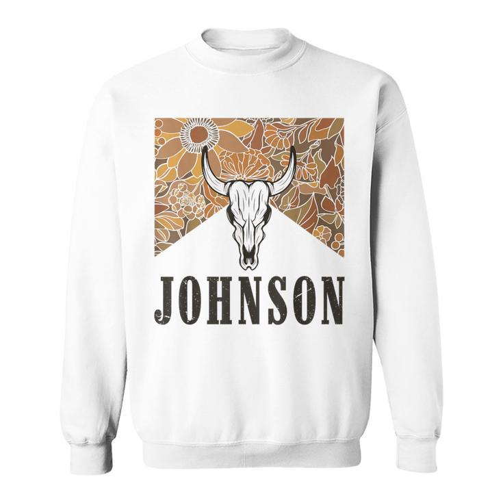 Howdy Cojo Johnson Western Style Team Johnson Family Reunion Sweatshirt