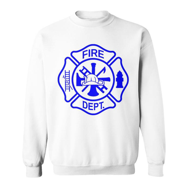 International Firefighters Day Fire Department Maltese Cross Sweatshirt