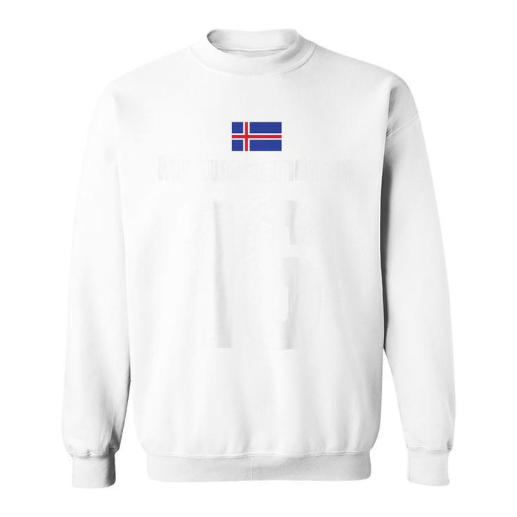 Isländische Namen Fußball Island Sauf Trikot Mallorca Sweatshirt
