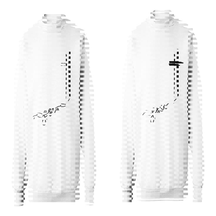 Jésus Avec Croix Chrétienne Sweater e