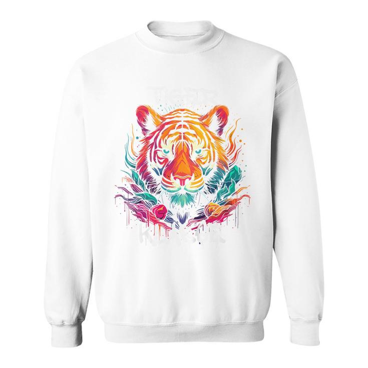 Kinder Cooler Tiger Für Tigerklasse Grundschule Klassentier Sweatshirt