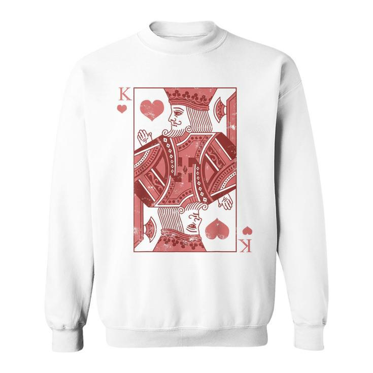 King Of Hearts Valentines Day Cool V-Day Couple Matching Sweatshirt