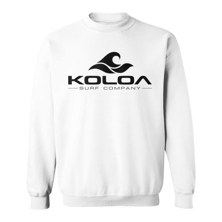 Koloa Surf Classic Wave Black Logo Sweatshirt