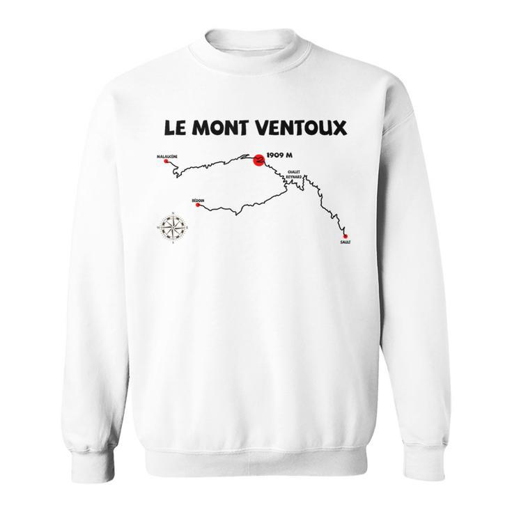 Le Mont Ventoux Serpentines France Cycling Sweatshirt