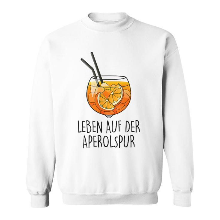 Leben Auf Der Aperolspur X Spitzuz Club Auf Spitztour Mini Sweatshirt