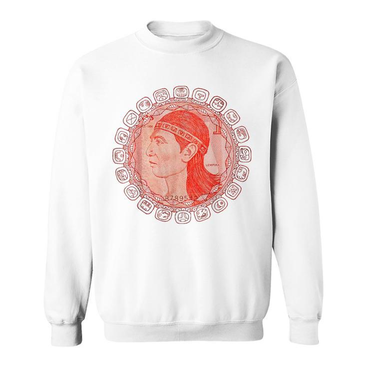 Lempira Circular Mayan Frame Honduras Cacique MW Sweatshirt