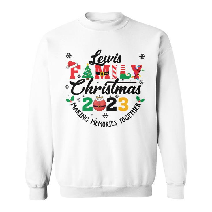 Lewis Family Name Christmas Matching Surname Xmas Sweatshirt