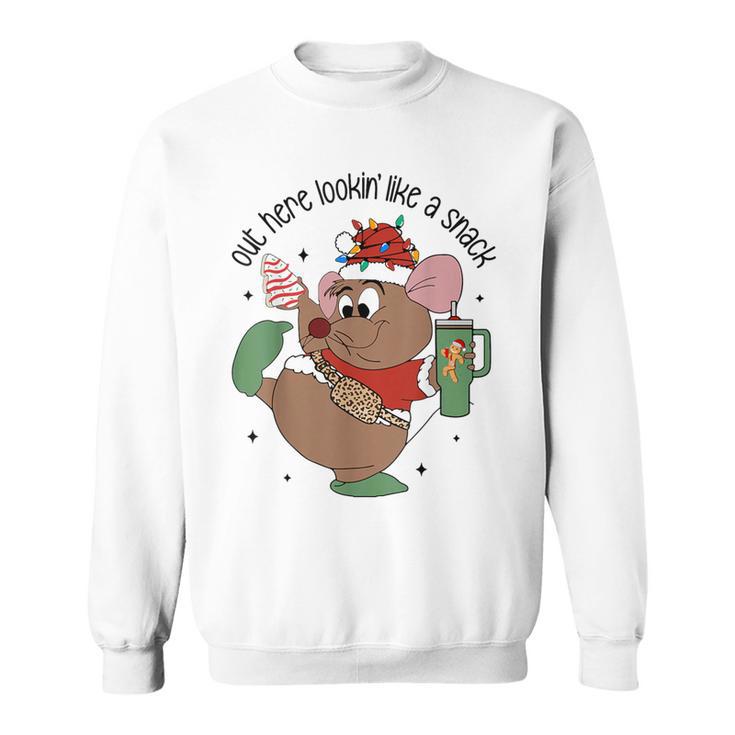 Out Here Looking Like A Snack Mouse Christmas Sweatshirt