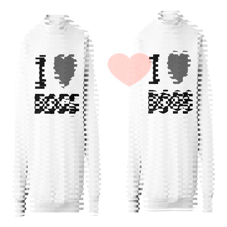 I Love Dogs Amante De Los Perros Retro I Heart Dogs Camisa de entrenamiento