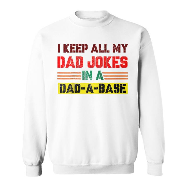 Lustige Papa-Witze In Dad-A-Base-Vintage Zumatertag Heilig Raglan Sweatshirt