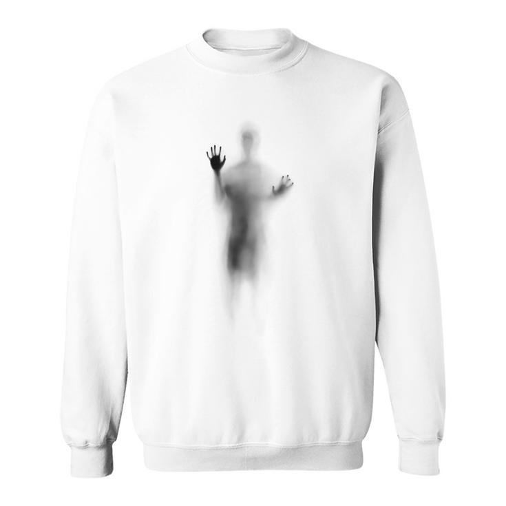 Man Lying On Glass Sweatshirt