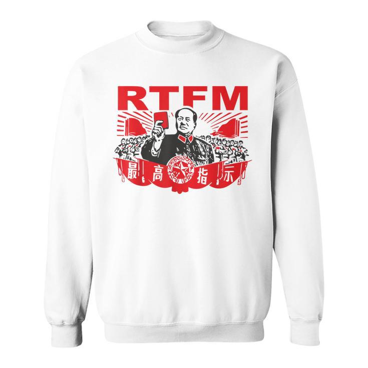 Mao Rtfm Meme Blue Sweatshirt