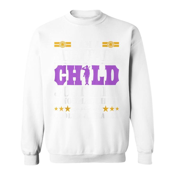 I Am A Military Child Purple Up For Military Child Month Sweatshirt