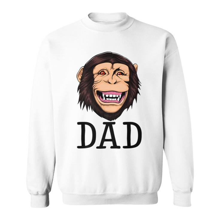 Monkey Dad Animal Jungle Humorous Sweatshirt