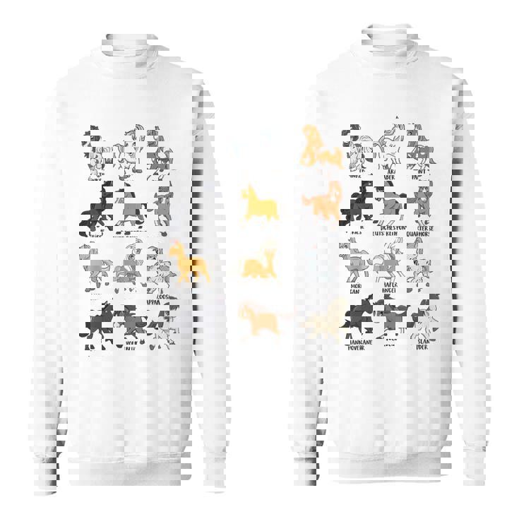 Muchas Razas De Caballos Caballos Kawaii De Dibujos Animados Camisa de entrenamiento