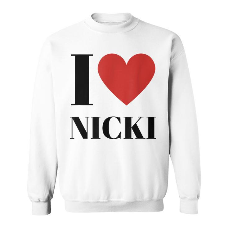 Name Geschenke Idee Lustig Nicki Sweatshirt