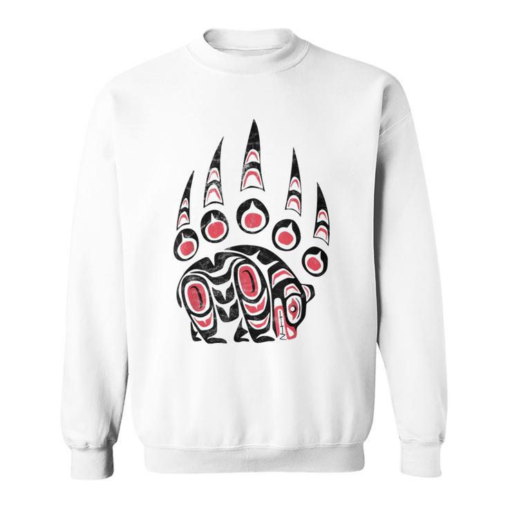 Native American Bear Claw Tribal Indian Native Sweatshirt