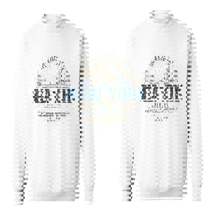 New York Estados Unidos Estilo Retrointage Nueva York Camisa de entrenamiento