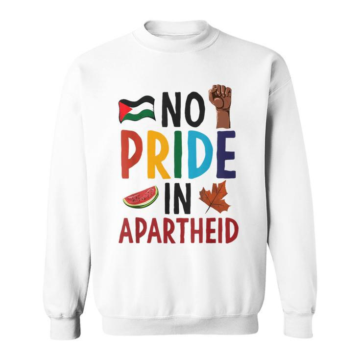 No Pride In Apartheid South Africa Watermelon Maple Leaf Sweatshirt