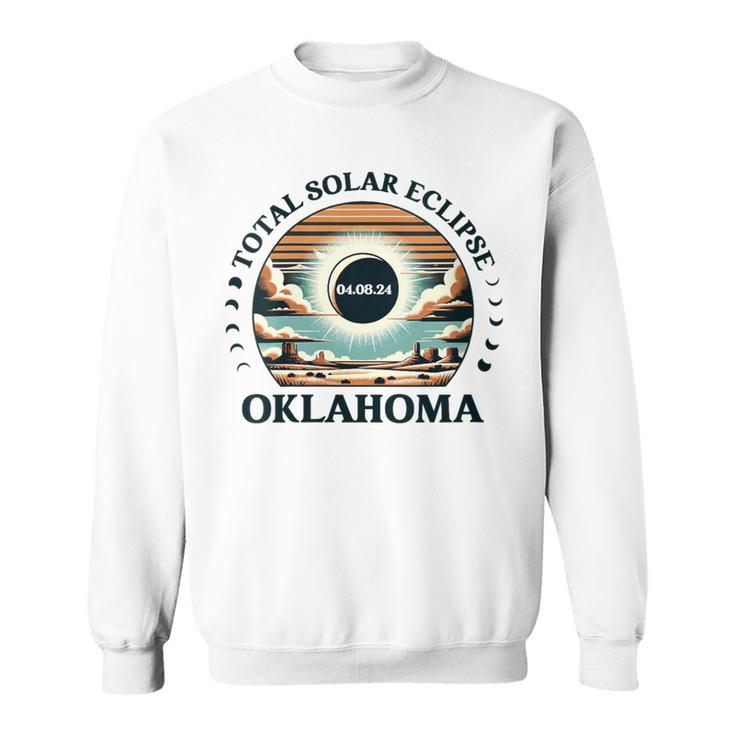 Oklahoma Eclipse 40824 America Total Solar Eclipse 2024 Sweatshirt