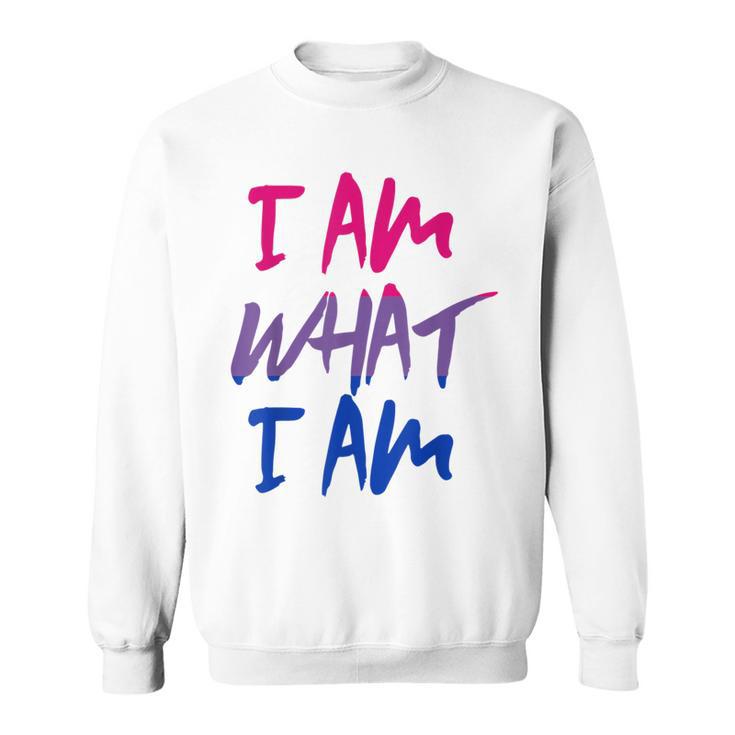 I Am What I Am I Am Flag For Bisexual Sweatshirt