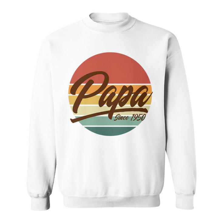 Papa Seit 1951 70 Geburtstag 70 Jahre Alt Papa Sweatshirt